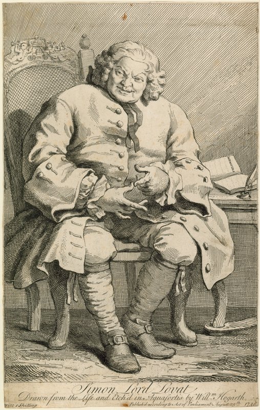 Simon Lord Lovat von William Hogarth