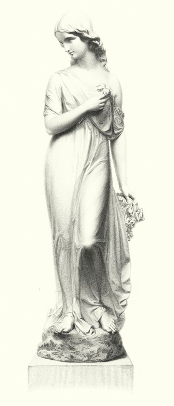 Reinheit, graviert von W. Roffe nach der Statue von M. Noble (Gravur) von William John Roffe