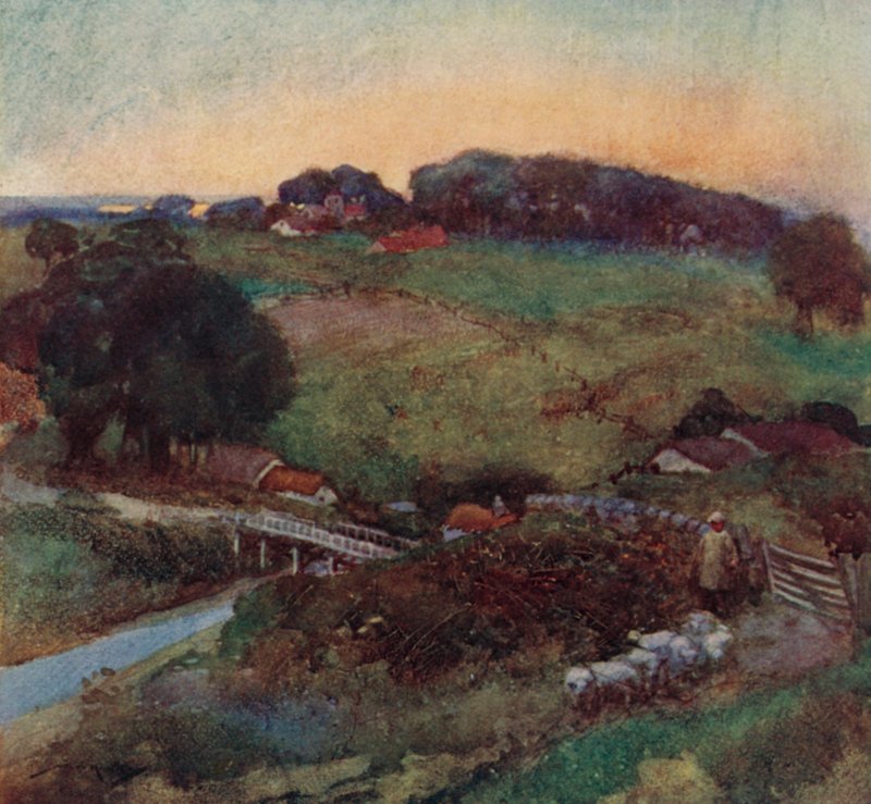 Illustration für Das verlassene Dorf von Oliver Goldsmith von William Lee Hankey