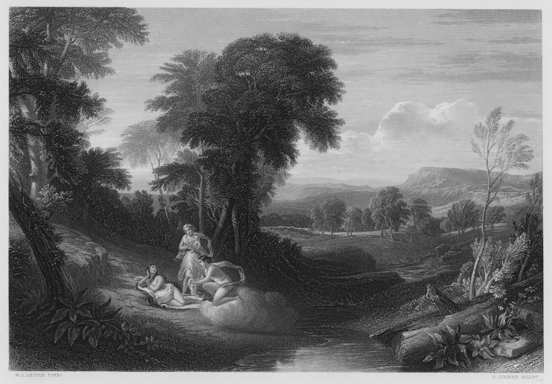 Die Geburt von Belphoebe und Amorett, nach dem Bild in der Königlichen Sammlung von William Leighton (after) Leitch