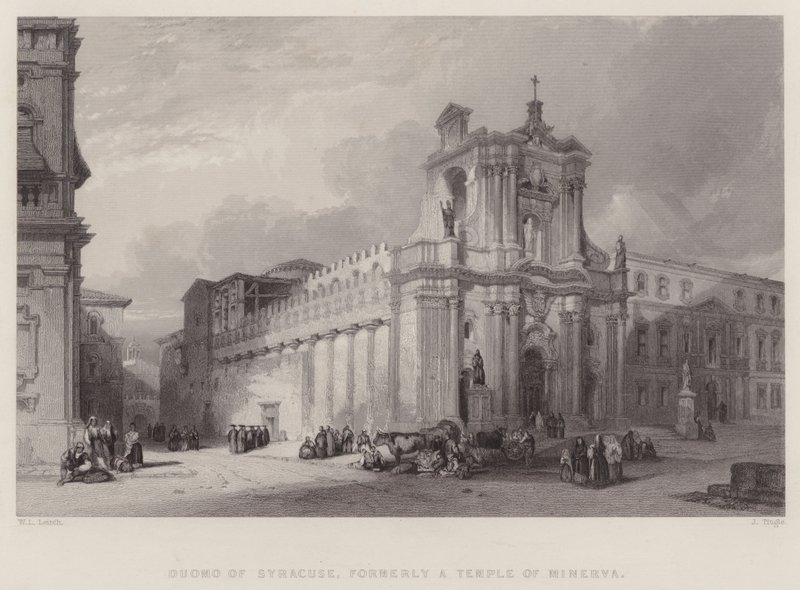 Dom von Syrakus, ehemals ein Tempel der Minerva von William Leighton Leitch