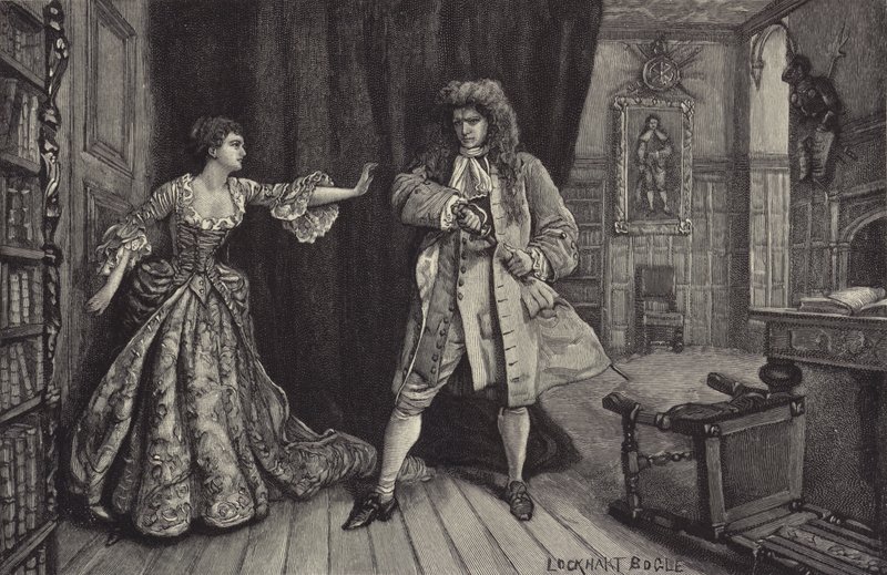 Die Vernon und Frank in der Bibliothek von William Lockhart Bogle
