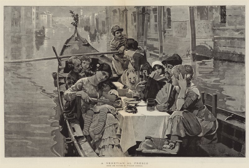 Ein venezianisches Al Fresco von William Logsdail