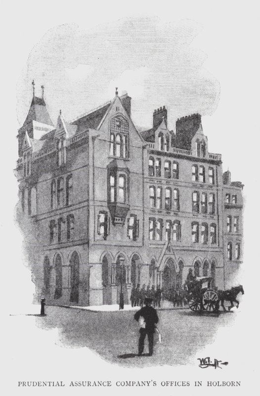 Büros der Prudential Assurance Company in Holborn von William Luker