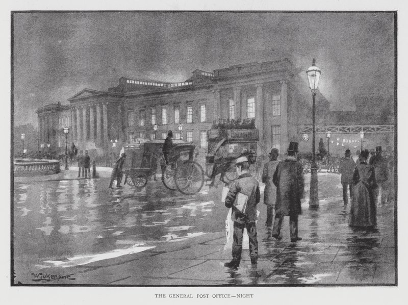 Das General Post Office, Nacht von William Luker