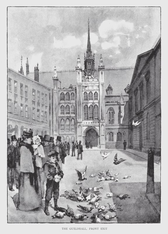 Guildhall, Vorderausgang von William Luker