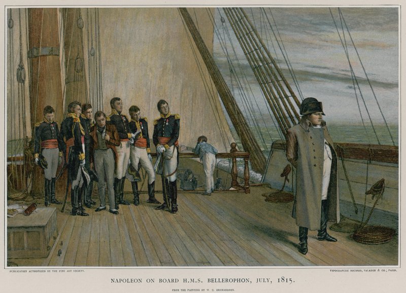 Napoleon an Bord der HMS Bellerophon von William Quiller Orchardson
