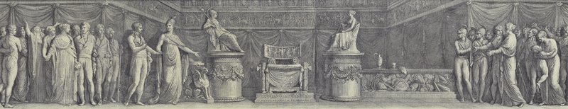 Frankreich lädt Napoleon ein, den Kaiserthron zu besteigen von after Andrea Appiani the Elder