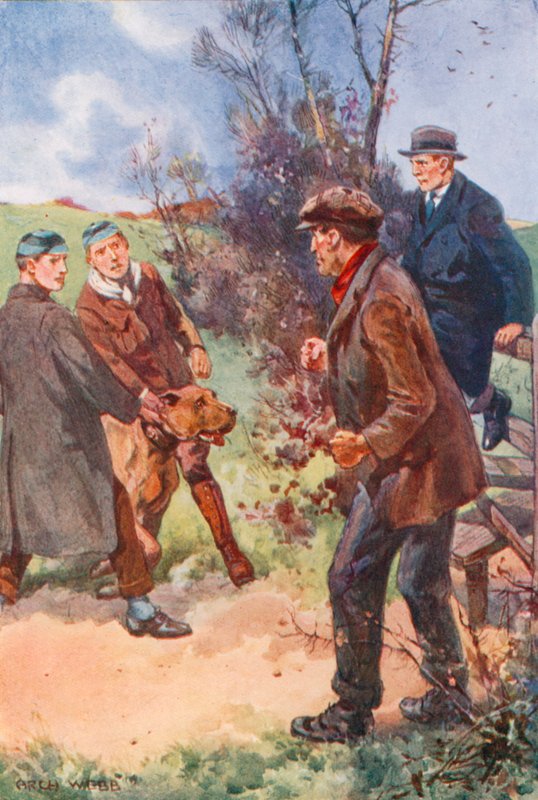 Der Mann zog sich mit einem unangenehmen Lachen zurück, seine Augen immer noch auf den Hund gerichtet von after Archibald Bertram Webb