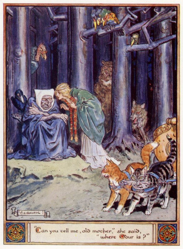 Kannst du mir sagen, alte Mutter, sagte sie, wo Odur ist? von after Charles Edmund Brock
