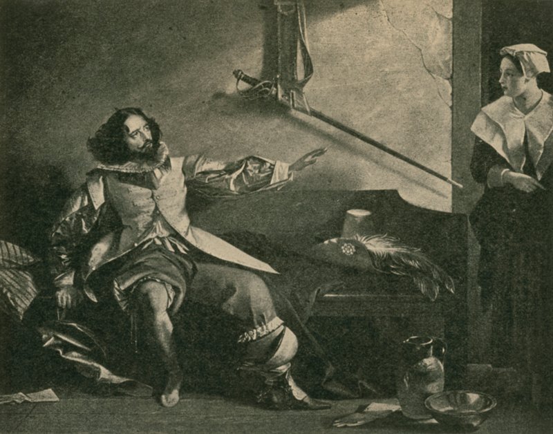 Charles Dickens als Captain Bobadil, in Jeder in seiner Laune von after Charles Robert Leslie