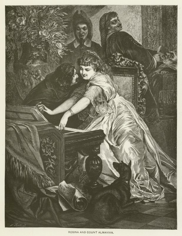 Rosina und Graf Almaviva von after Ferdinand Keller