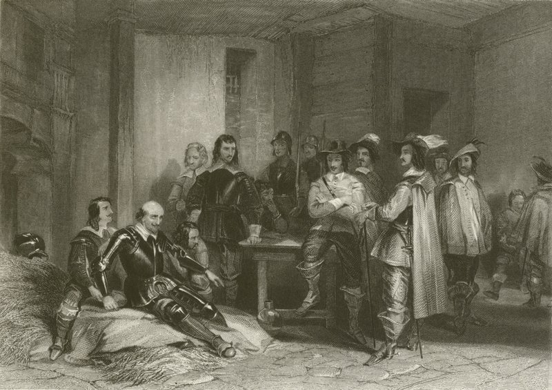 Tod des Earl of Lindsey von after George Cattermole