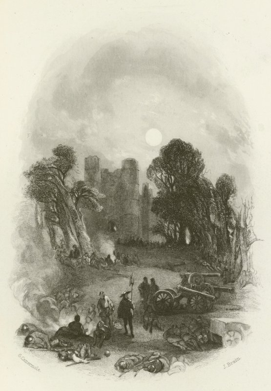 Das Lager des Königs vor Donnington Castle von after George Cattermole