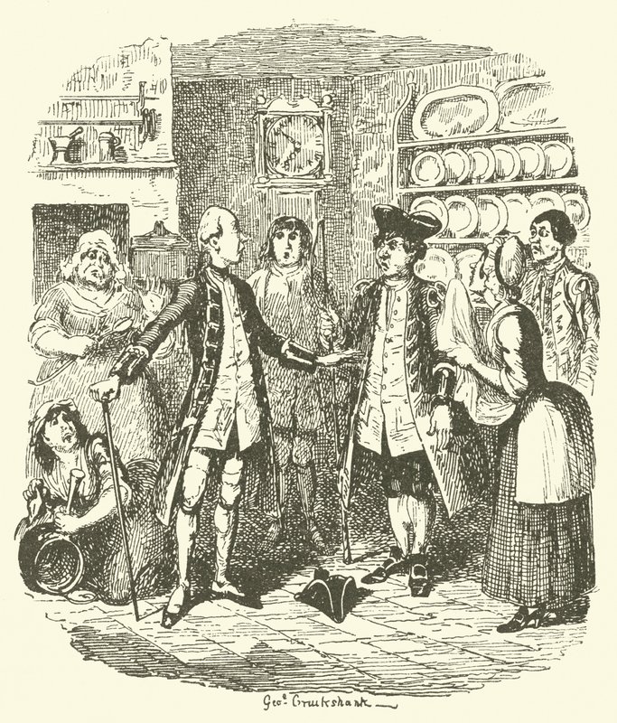 Illustration für Tristram Shandy von after George Cruikshank