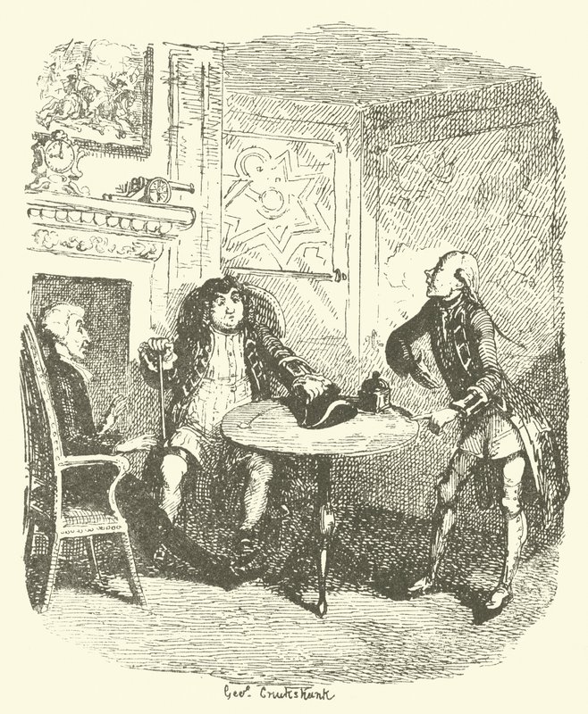 Illustration für Tristram Shandy von after George Cruikshank
