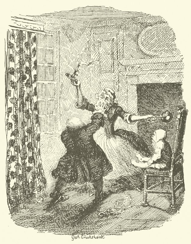 Illustration für Tristram Shandy von after George Cruikshank