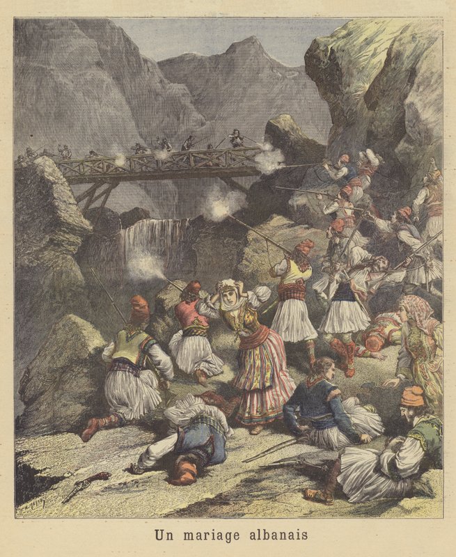 Eine albanische Hochzeit von after Henri Meyer