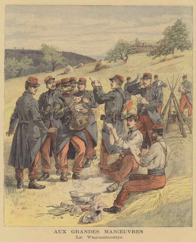 Französische Militärmanöver von after Henri Meyer