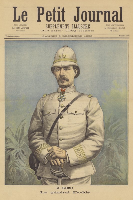 General Dodds, Kommandant der französischen Truppen in Dahomey von after Henri Meyer