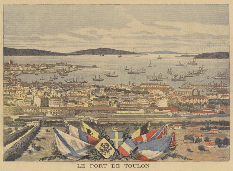 Der Hafen von Toulon von after Henri Meyer