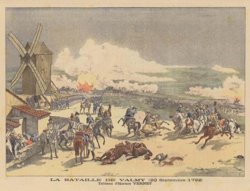 Die Schlacht von Valmy (20. September 1792) von after Horace Vernet