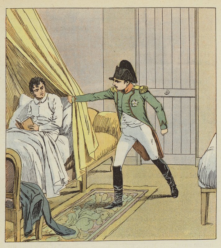 Ich sah einen Arm, der mit Autorität meinen Vorhang öffnete von after Louis Charles Bombled