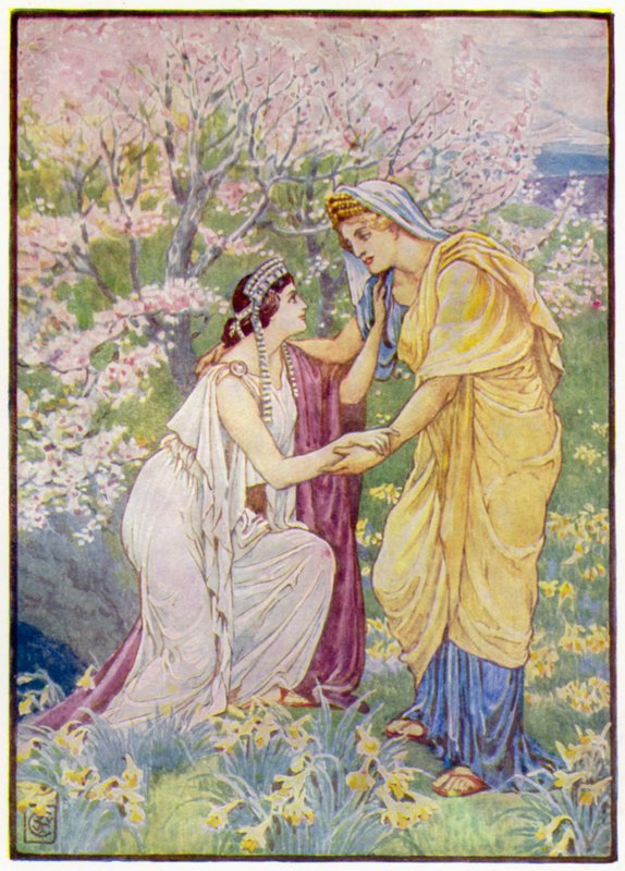 Demeter freute sich, denn ihre Tochter war an ihrer Seite von after Walter Crane
