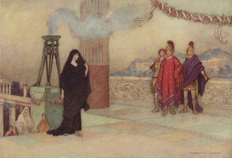 Geoffrey Chaucer, Troilus und Criseyde von after Warwick Goble