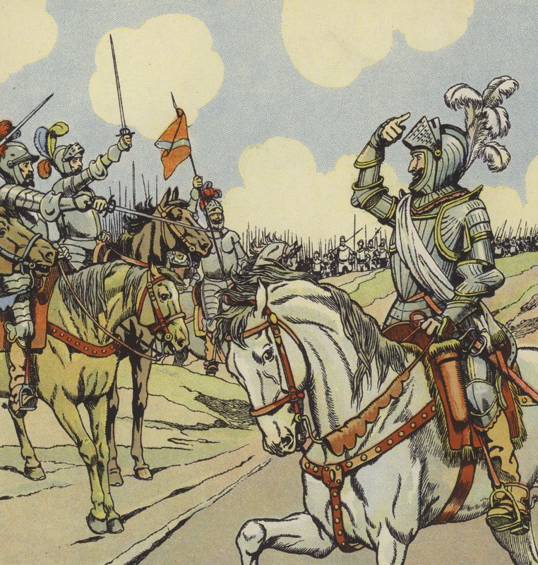 König Heinrich IV von Frankreich in der Schlacht von Ivry, 1590 von Onfray de Breville Job