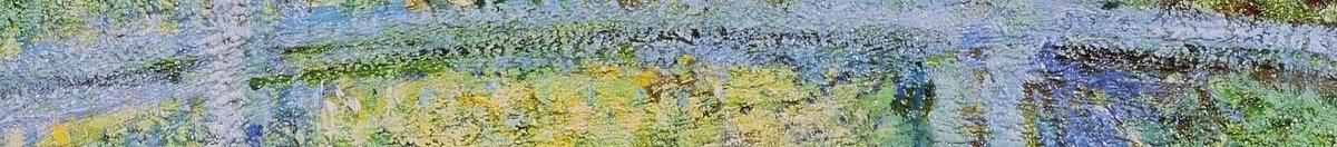 Der Seerosenteich mit der japanischen Brücke (Claude Monet), Detail: Japanische Brücke, Geländer