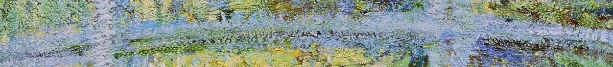 Der Seerosenteich mit der japanischen Brücke (Claude Monet), Detail: Japanische Brücke