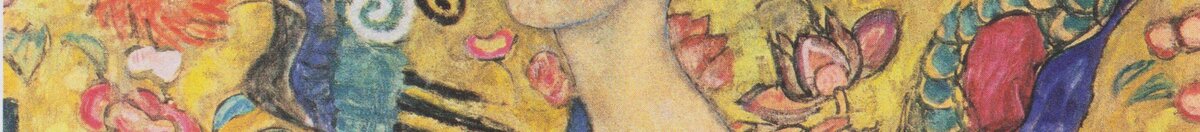 Dame mit Fächer (Gustav Klimt), Detail: Phönix auf Goldgrund