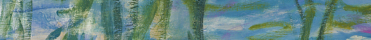 Seerosen, 1916-19 (Claude Monet), Detail: Herabhängende Weidenzweige