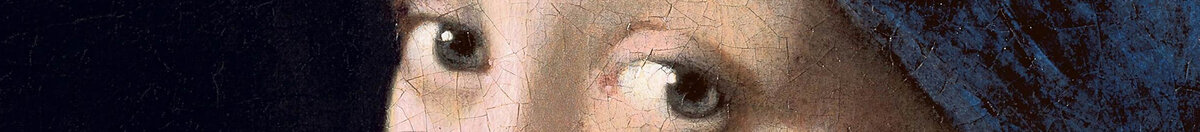Das Mädchen mit dem Perlenohrring (Jan Vermeer van Delft), Detail: Blick der jungen Frau