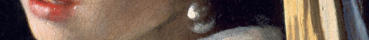 Das Mädchen mit dem Perlenohrring (Jan Vermeer van Delft), Detail: Perlenohrring