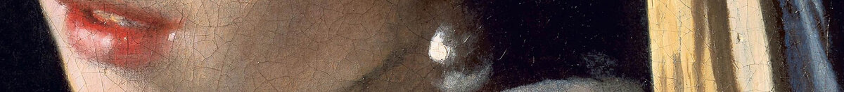 Das Mädchen mit dem Perlenohrring (Jan Vermeer van Delft), Detail: Der Perlenohrring