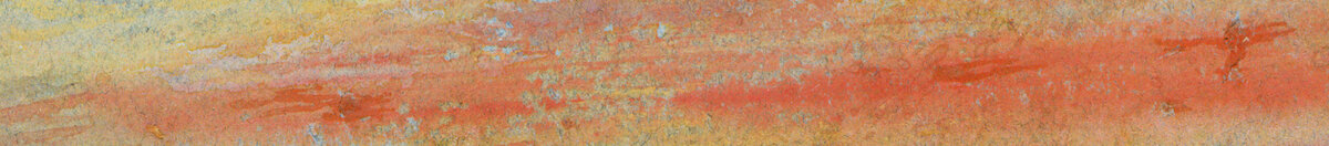 Himmelsstudie (Joseph Mallord William Turner), Detail: Rot-orange Wolkenbänder
