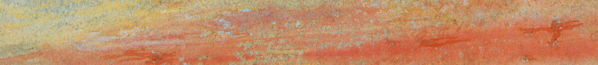 Himmelsstudie (Joseph Mallord William Turner), Detail: Glühende Wolkenbänder