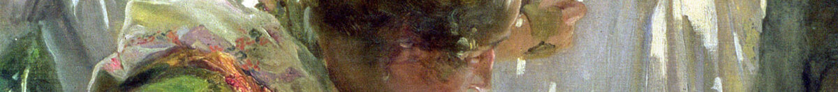 Das Segel flicken, 1896 (Joaquín Sorolla), Detail: Nähende Frauen im Sonnenlicht
