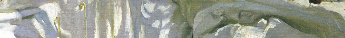Das Segel flicken, 1896 (Joaquín Sorolla), Detail: Weißes Segeltuch im Licht