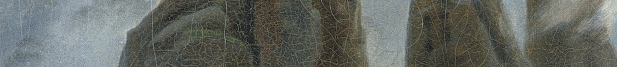 Der Wanderer über dem Nebelmeer (Caspar David Friedrich), Detail: Felszacken im Nebelmeer