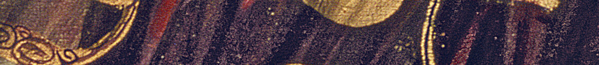 Danaë (Gustav Klimt), Detail: Goldene Kreisornamente