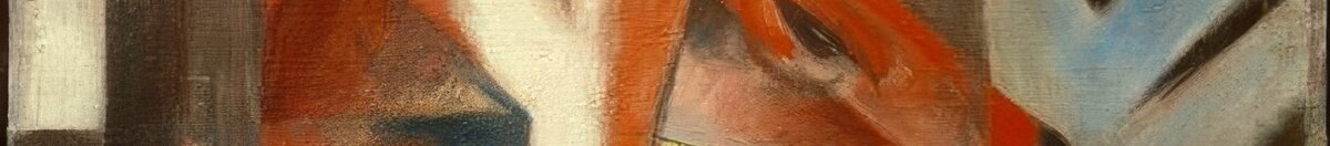 Die Füchse (Franz Marc), Detail: Zweiter Fuchskopf mit Auge