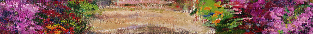 Ein Weg in Monets Garten, Giverny, 1902 (Claude Monet), Detail: Sonniger Gartenweg