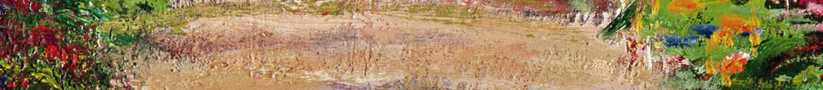 Ein Weg in Monets Garten, Giverny, 1902 (Claude Monet), Detail: Sonniger Gartenweg