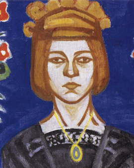 Portrait von Olga Vladimirovna Rozanova Portrait von Olga Vladimirovna Rozanova
