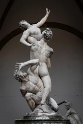 Die Entführung der Proserpina, Renaissance-Statue von Giambologna, Florenz, Italien, Europa, 2021