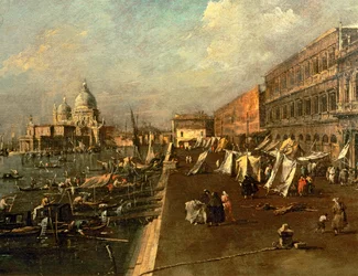Riva dei Schiavoni, Punta della Dogana und Chiesa della Salute, Venedig