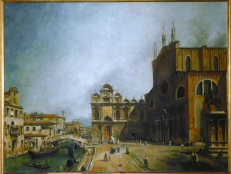 Der Platz vor Santi Giovanni e Paolo, Venedig